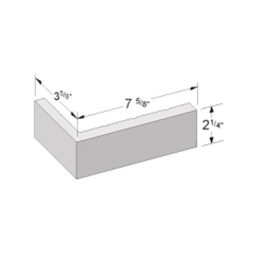 Modular Corner 2 1/4" x 3 5/8" x 7 5/8"