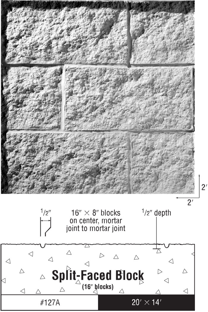 Texture One Sheets - Split-faced Block