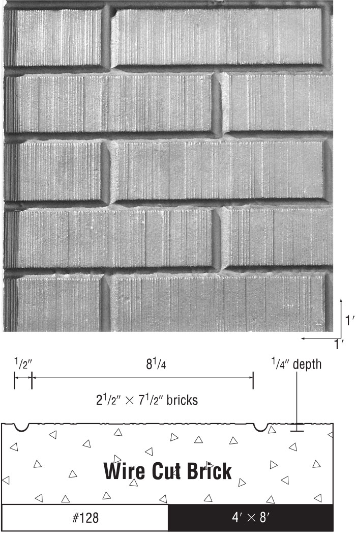 Texture One Sheets - Wire Cut Brick