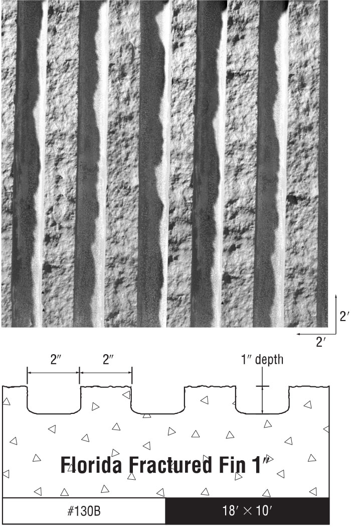 Texture One Sheets - Florida Fractured Fin 1"