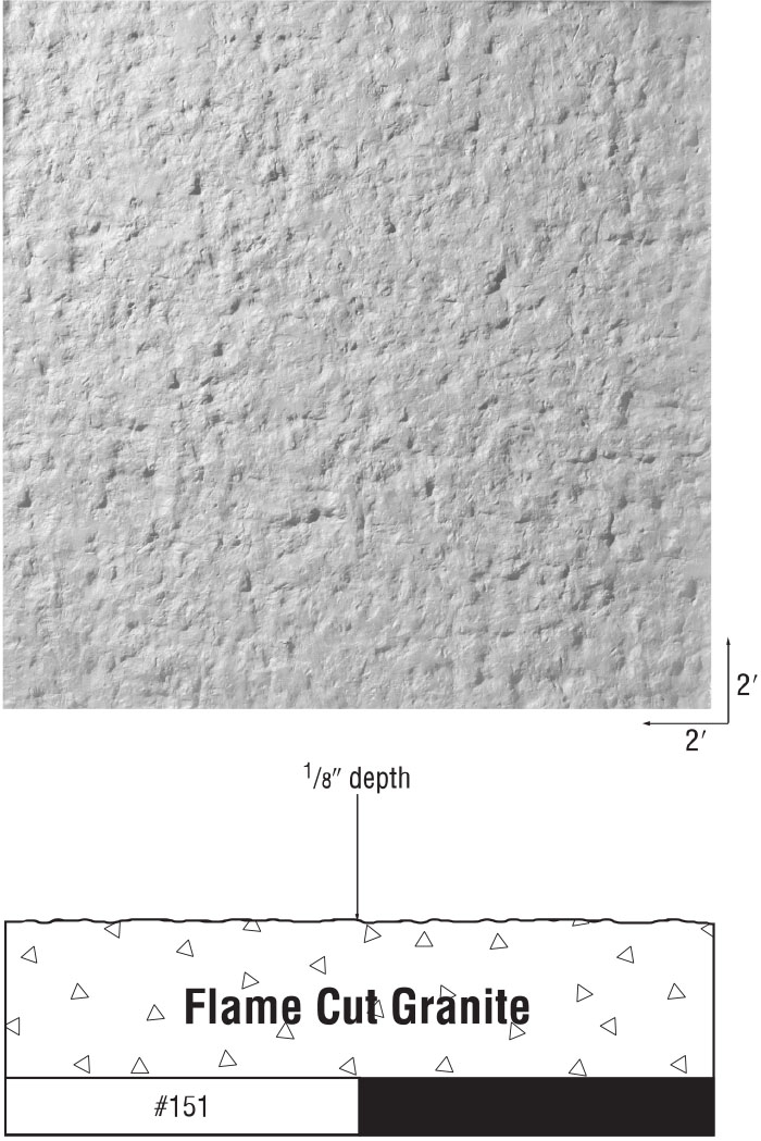 Texture One Sheets - Flame Cut Granite