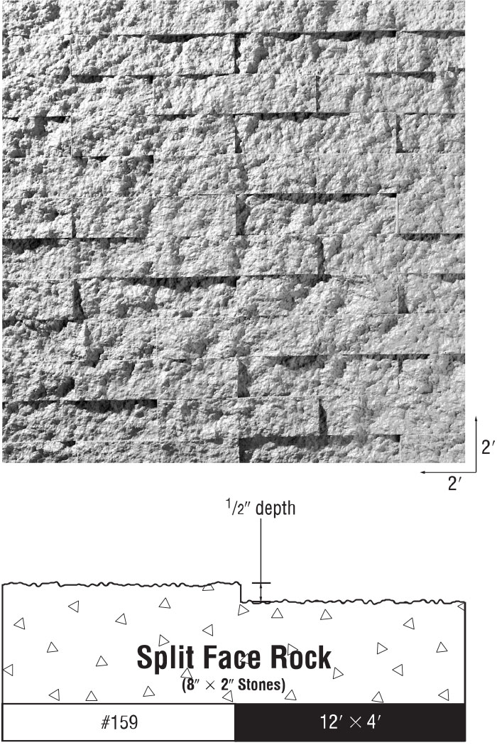 Texture One Sheets - Split Face Rock