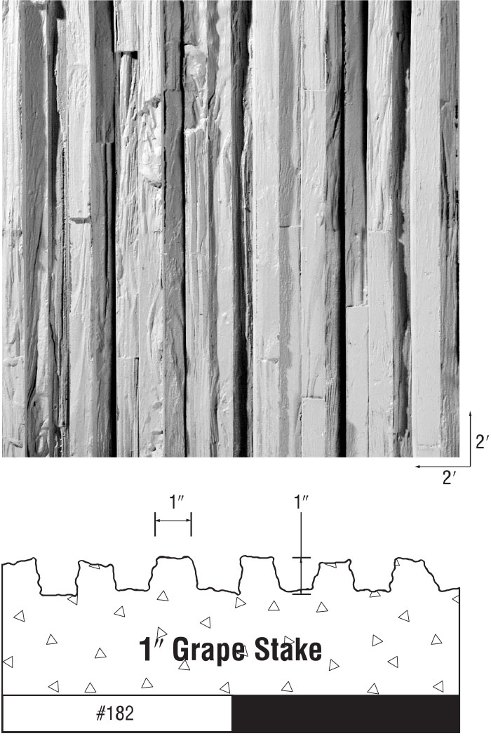 Texture One Sheets - 1" Grape Stake