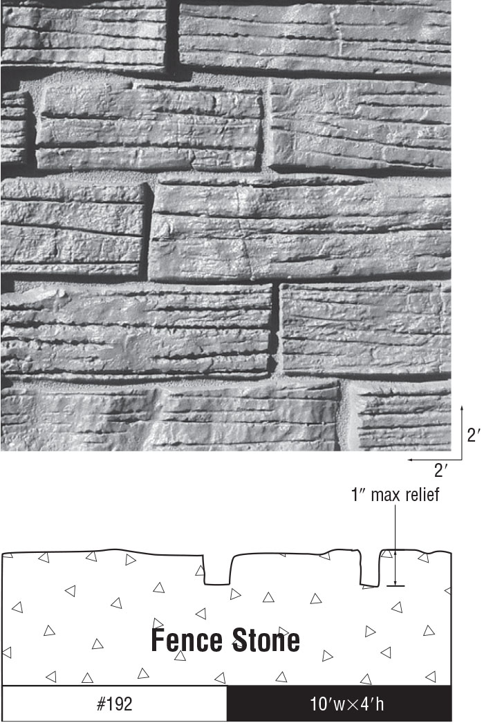 Texture One Sheets - Fence Stone